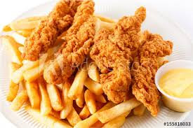 Chicken Tenders with Fries Image