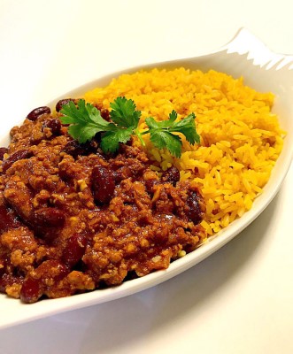 R4. Mexican Rice with Tex-Mex Chili Image