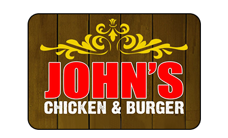 JOHN'S CHICKEN AND BURGER logo