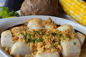 Baked Stuffed Sea Scallops Image