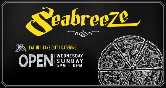 SEABREEZE PIZZA PLUS logo