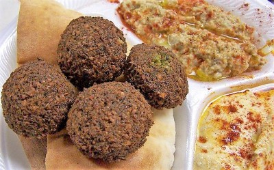 Mxd Pl. 4 Fal. humus & baba Ghanouj Image