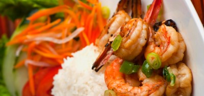 C5. GRILLED JUMBO SHRIMP RICE PLATE Image