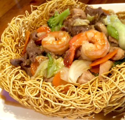 Combination Bird Nest Fried Noodles Image