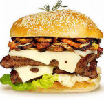 Midtown Mushroom Delight Burger Image