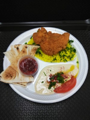 Chicken TNDR RICE HMUS Image