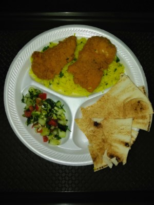 Chicken Tender Rice Jerusalem salad Image