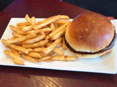 Hamburger with Fries Image