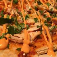 Honey Sriracha Chicken Cilantro Flatbread Image