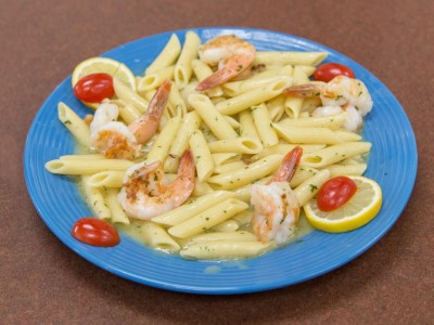 Shrimp Scampi over Linguini Image
