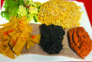 Veggie with Rice & Salad Image
