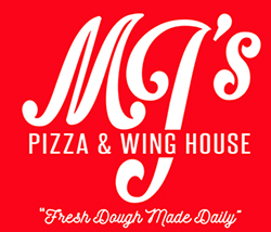 MJ'S PIZZA AND WING HOUSE logo