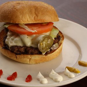 Jalapeno & Grilled Onions Cheeseburger Image