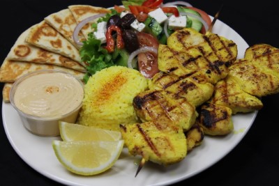 Chicken Kebab Plate Image