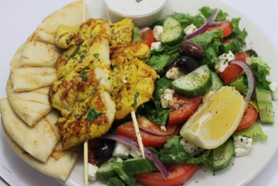 Chicken Souvlaki Plate Image