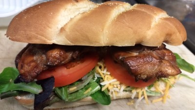 Grilled chicken sandwich Image