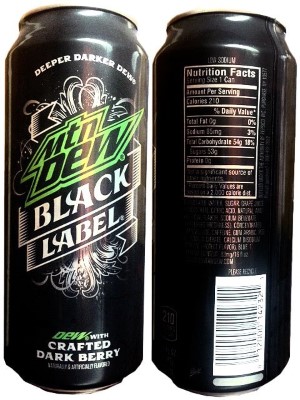 Mountain Dew Black Label (16 Oz.) Image