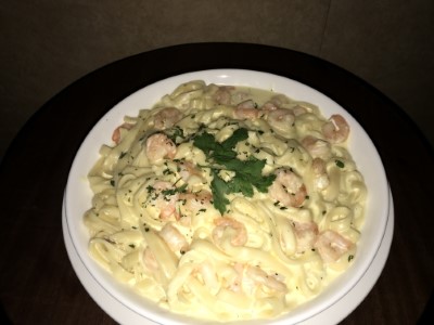 Fettuccine Alfredo with Shrimp Image
