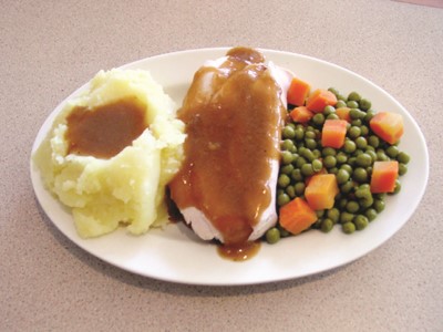 Hot Open Turkey Sandwich in Gravy Image
