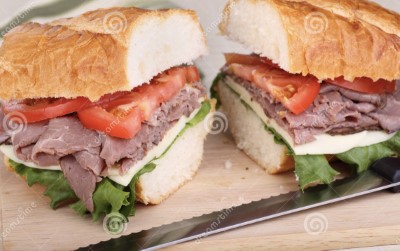 Roast Beef & Cheddar Sandwich Image