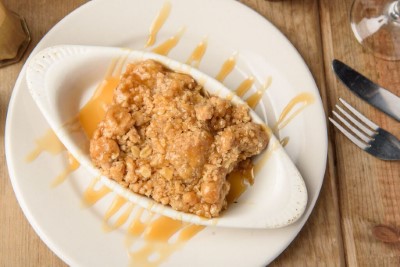 Caramel Cinnamon'd Apple Crisp Image