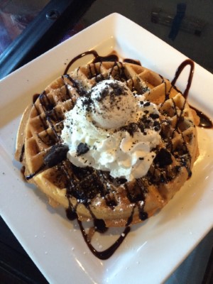 Oreo Waffle Breakfast Image