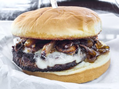 Mushroom Swiss Burger Image