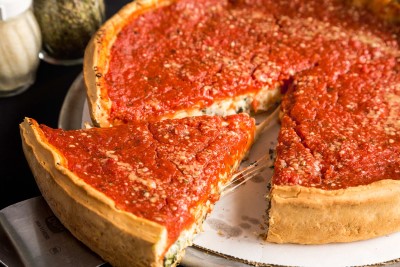 Spinach Supreme Stuffed Pizza Image