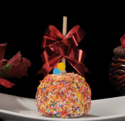 Birthday Cake Caramel Apple Image
