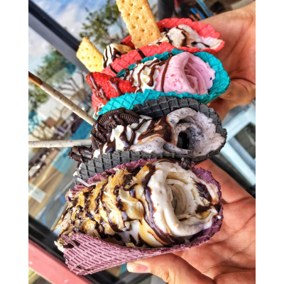 Ice cream Taco Image