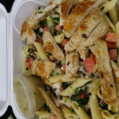 Greek Pasta Salad with Chicken Image