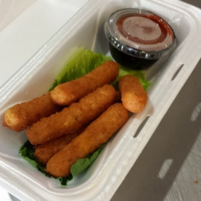 Fried Mozzarella Sticks with Marinara Sauce Image