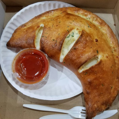 Traditional Ham and Sausage Calzone Image