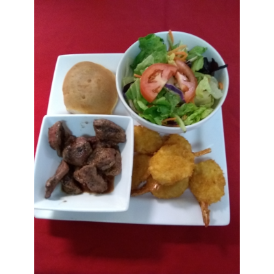 Sirloin Tips (6 oz.) & Fried Shrimp (6) Image
