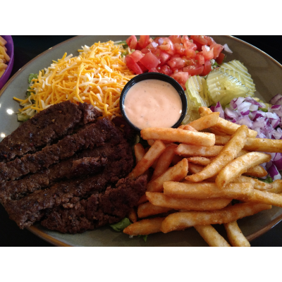 Loaded Cheeseburger French Fry Salad Image