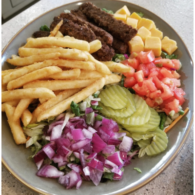 06. Loaded Cheeseburger French Fry Salad Image