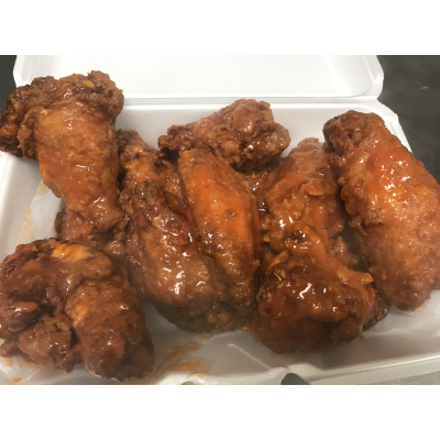 10 Buffalo Wings, Fries, & Can Soda Image