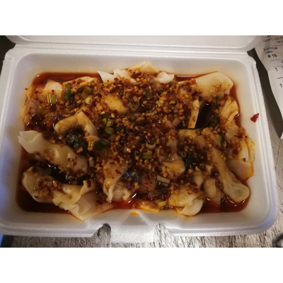 A13. Red Oil Pork Wonton (12 Pieces) Image