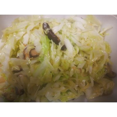 Stir-Fried Cabbage with Asian Mushrooms Image