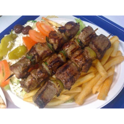 Lamb Kabob Plate Image