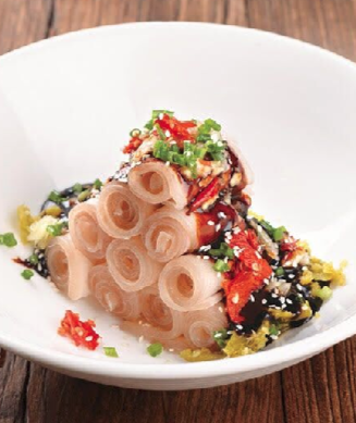 Cold Dishes with Plain Boiled Pork in Sauce 蒜泥白肉 Image