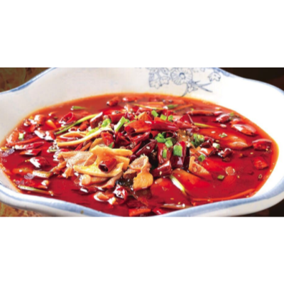 Boiled Coagulated Pig Blood & Beef Viscera Hotly 毛血旺 Image