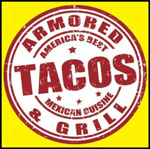 Armored Tacos & Grill logo