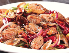 Stir-Fried Clam in Hot Chili Sauce 香辣花蛤 Image