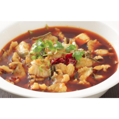 Boiled Coalfish with Vermicelli & Bean Sprout 红油豆花黑鳕鱼 Image