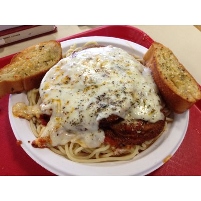 Parmigiana Eggplant or Veal Patty Image