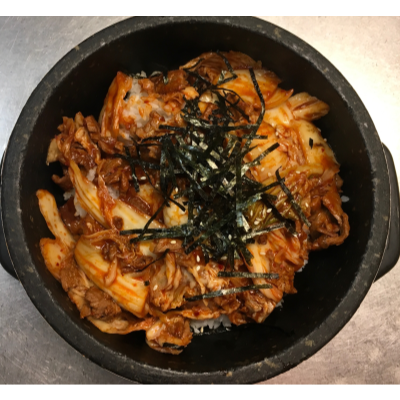 25. Kimchi Dolsot with Seafood (김치 해물 돌솥비빔밥) Image