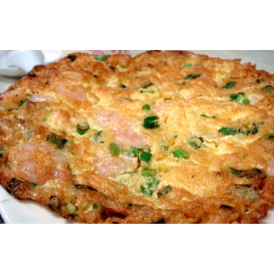 Asian Omelette With Shrimps蝦仁烘蛋 Image