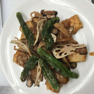 Tofu & Mixed Mushroom Truffle Oil Sauce Image
