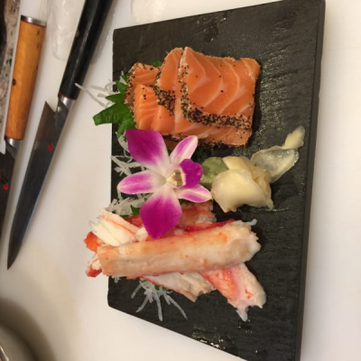 Alaskan King Crab Sushi Image